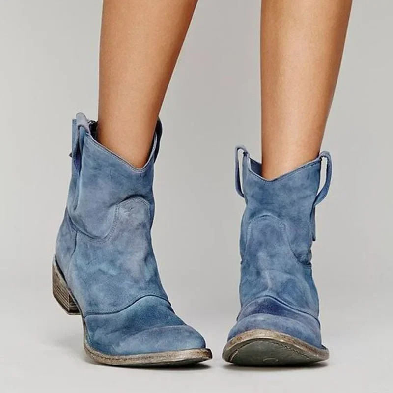 Prairie | Distressed Ankle Womens Cowboy Boots