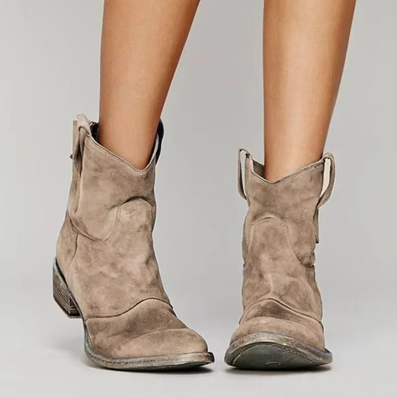 Prairie | Distressed Ankle Womens Cowboy Boots