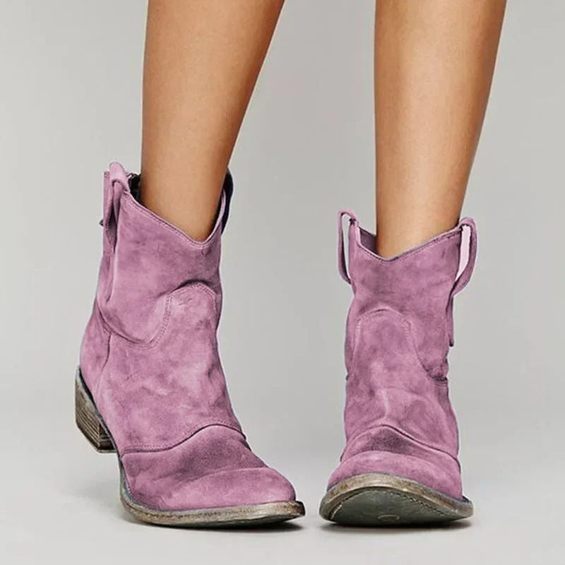 Prairie | Distressed Ankle Womens Cowboy Boots