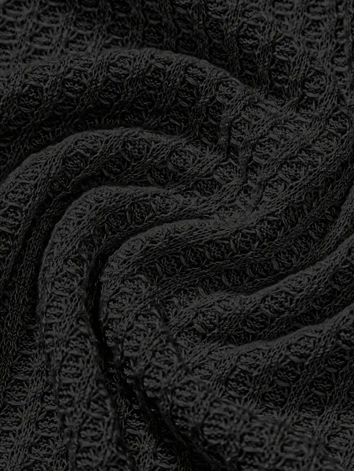 Cassius | Men's Textured Knit Two-Button Polo