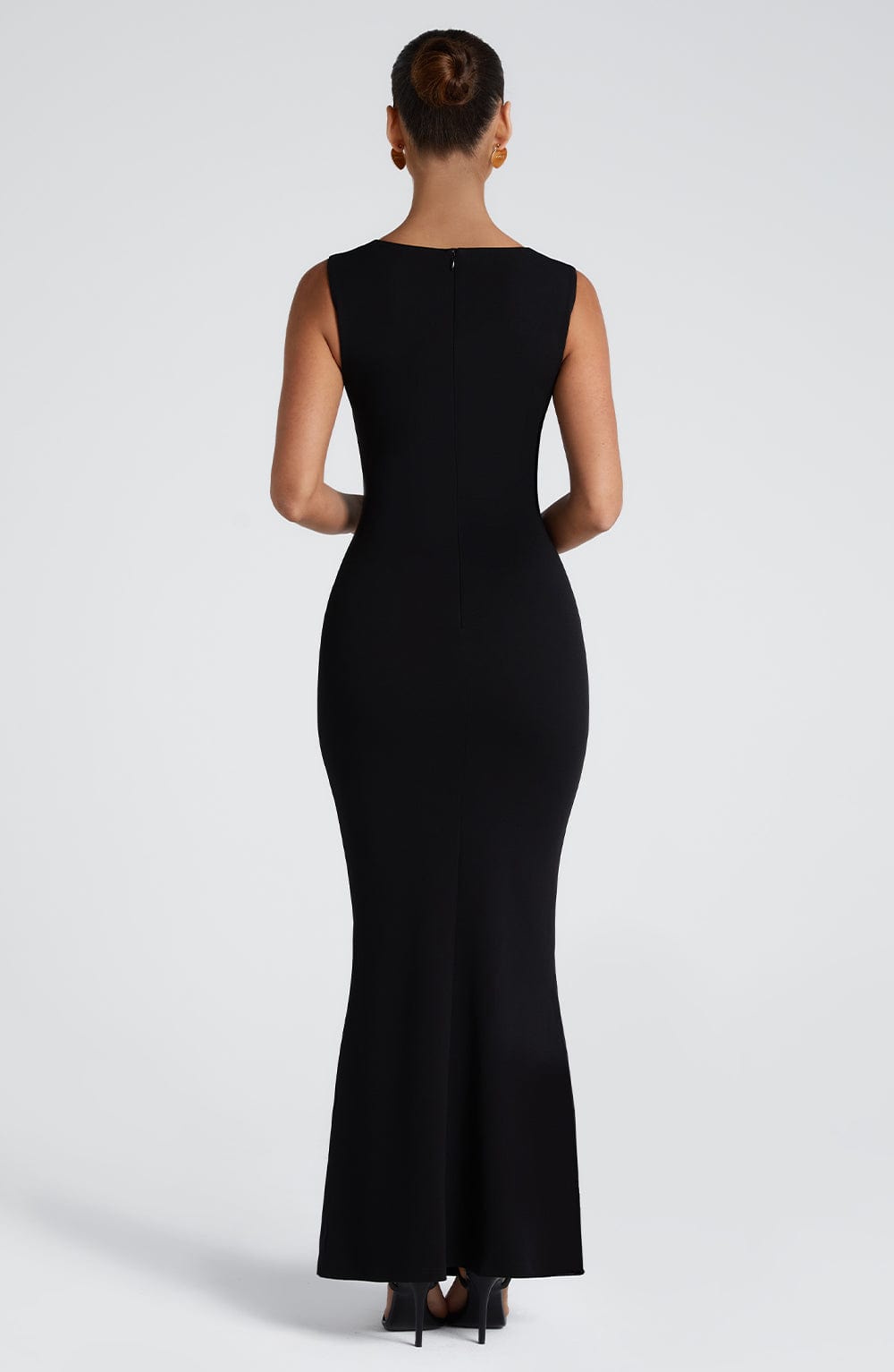 Helena | Square Neck Wide Strap Bodycon Maxi Formal Dress