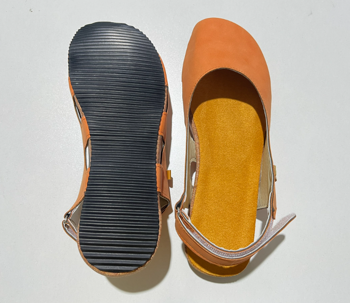 Avena | Slingback Leather Orthopedic Flats for Women
