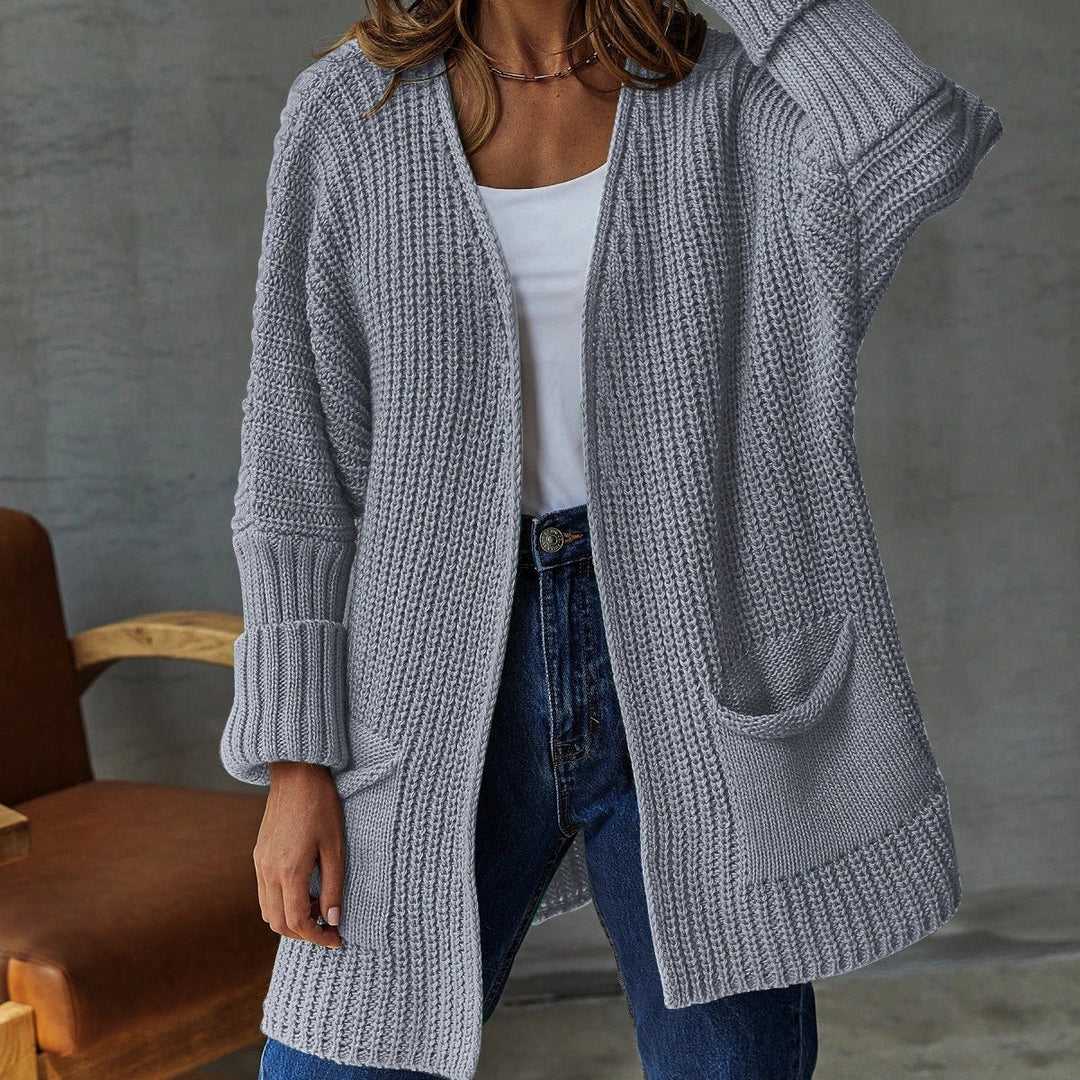 Sage | Oversized Open Front Chunky Knit Cardigan