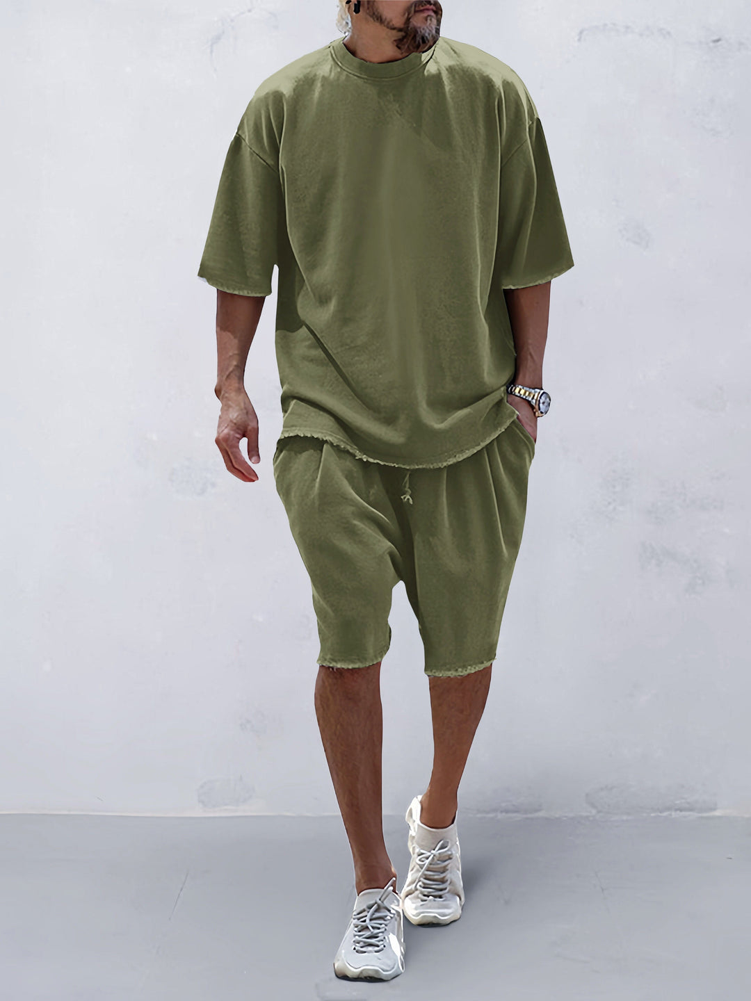 Greyson | Men's Oversized Raw Hem Co-ord Set