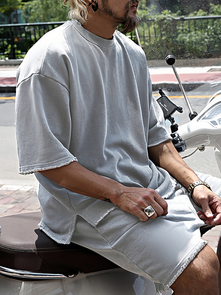 Greyson | Men's Oversized Raw Hem Co-ord Set