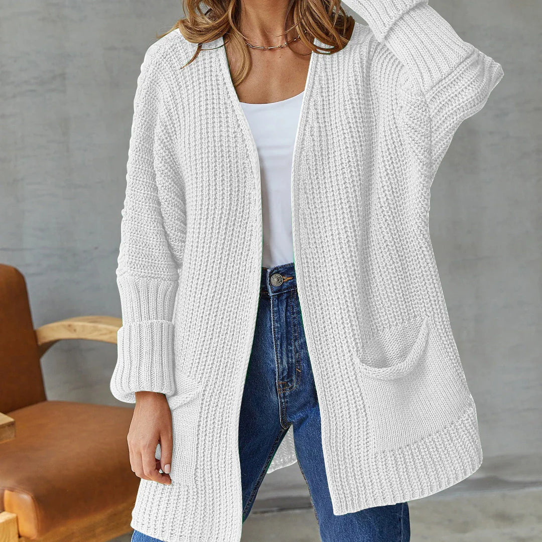 Sage | Oversized Open Front Chunky Knit Cardigan