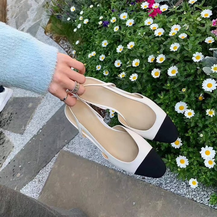 Coralie | Cap-Toe Slingback Orthopedic Flats for Women