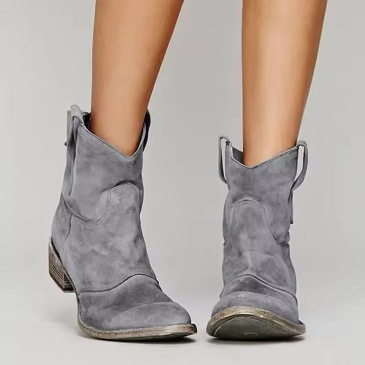 Prairie | Distressed Ankle Womens Cowboy Boots