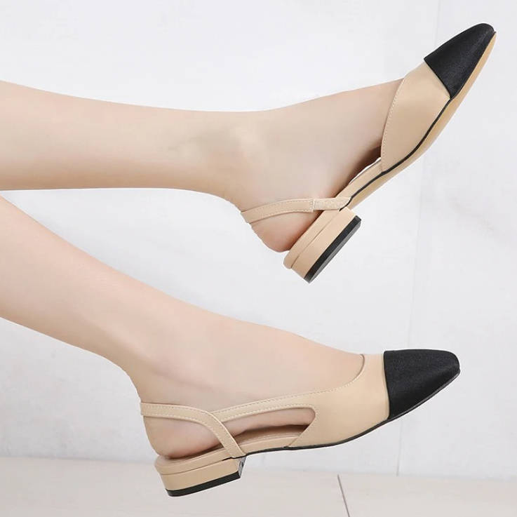 Coralie | Cap-Toe Slingback Orthopedic Flats for Women