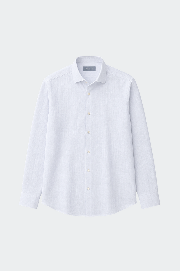 Dante | Men's Slim Fit Long Sleeve Linen Shirt