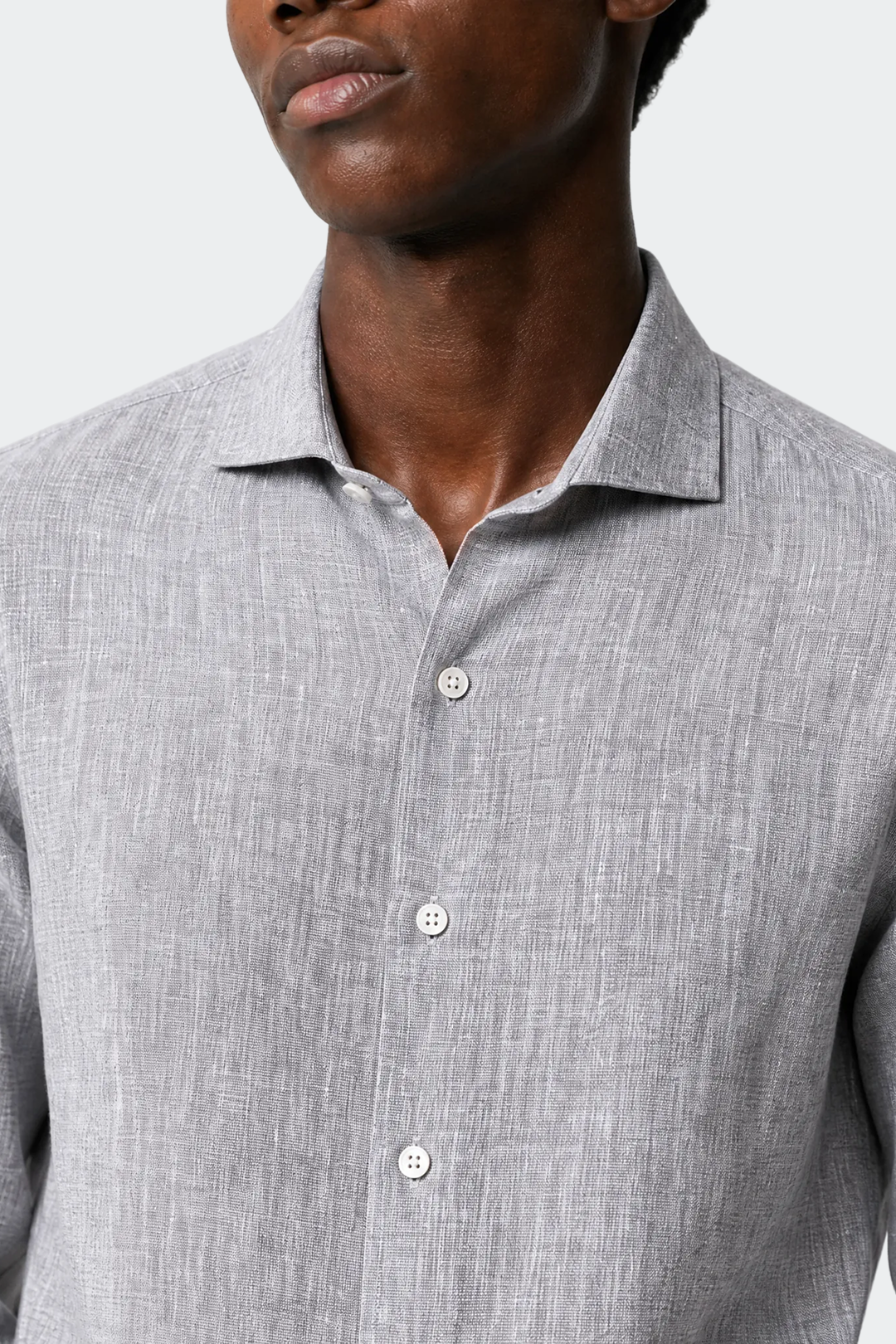 Dante | Men's Slim Fit Long Sleeve Linen Shirt