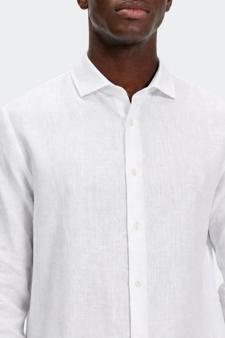 Dante | Men's Slim Fit Long Sleeve Linen Shirt