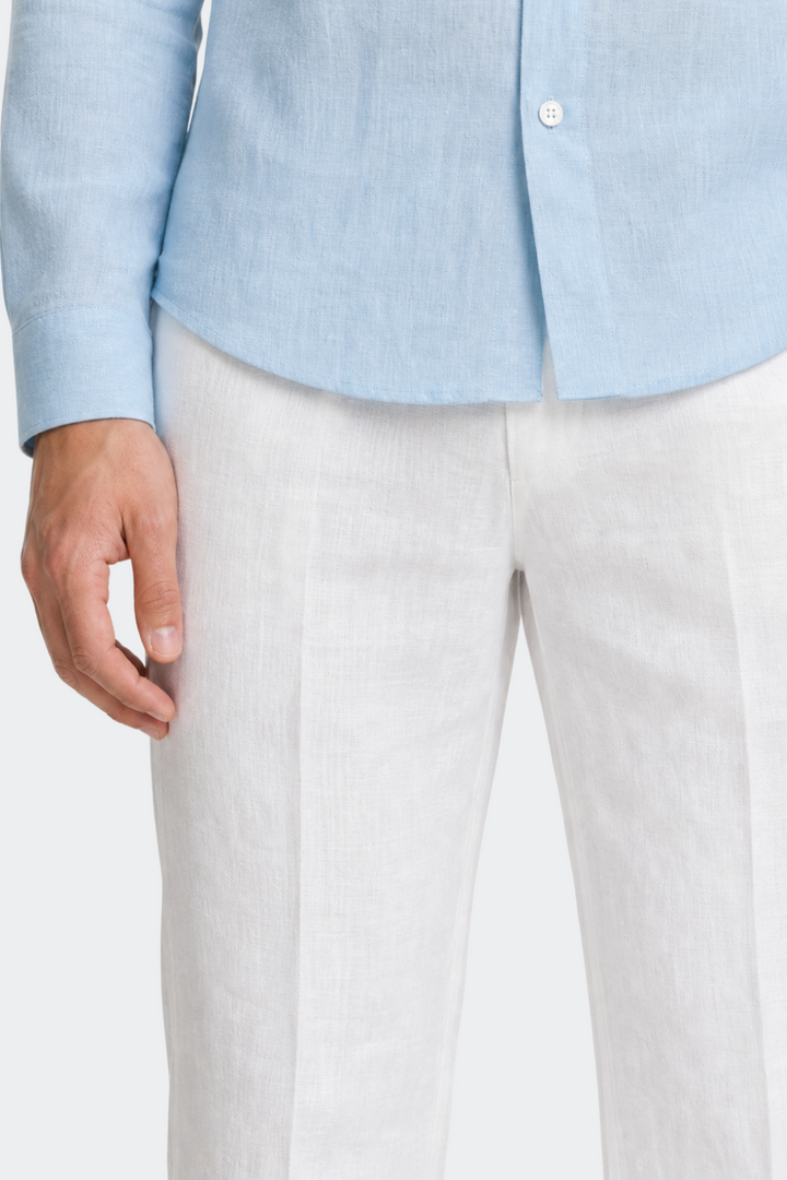 Dante | Men's Slim Fit Long Sleeve Linen Shirt