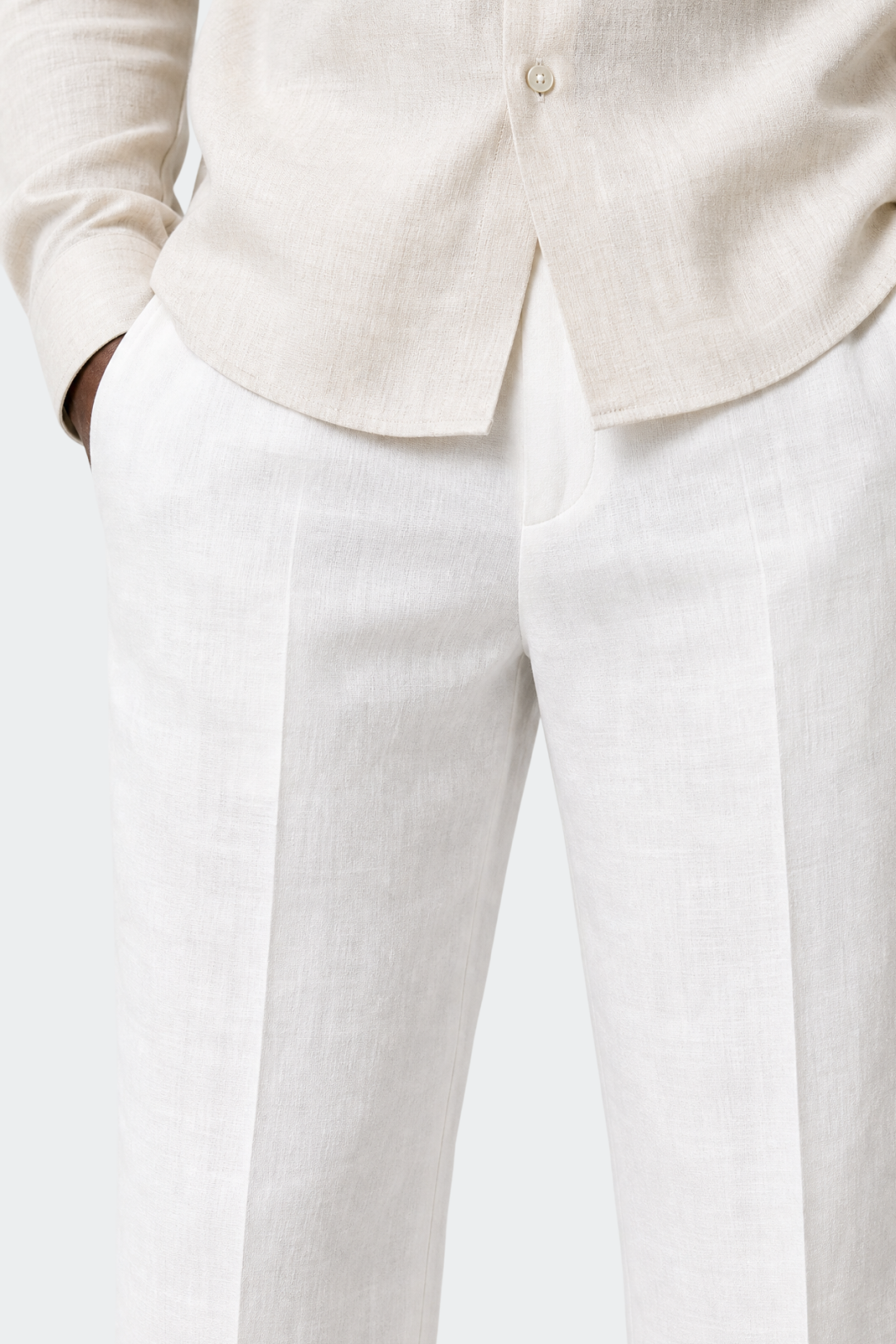 Dante | Men's Slim Fit Long Sleeve Linen Shirt