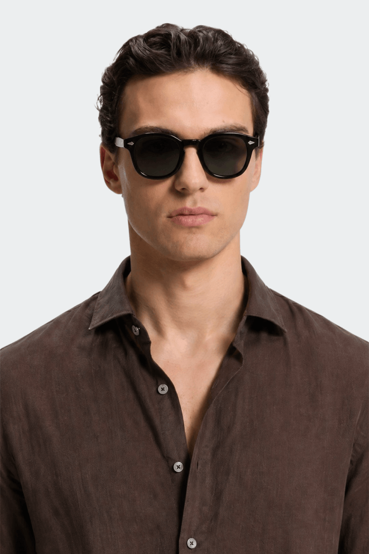 Dante | Men's Slim Fit Long Sleeve Linen Shirt