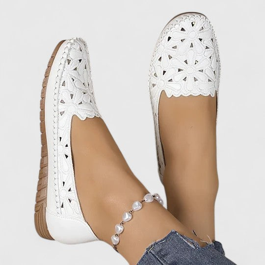 Floret | Laser-Cut Slip-On Orthopedic Flats for Women