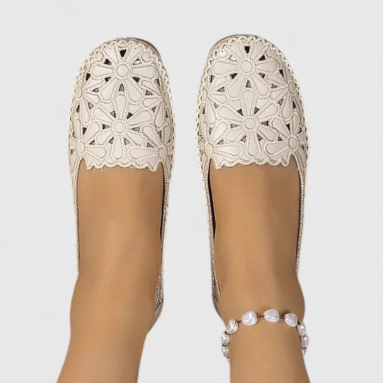 Floret | Laser-Cut Slip-On Orthopedic Flats for Women