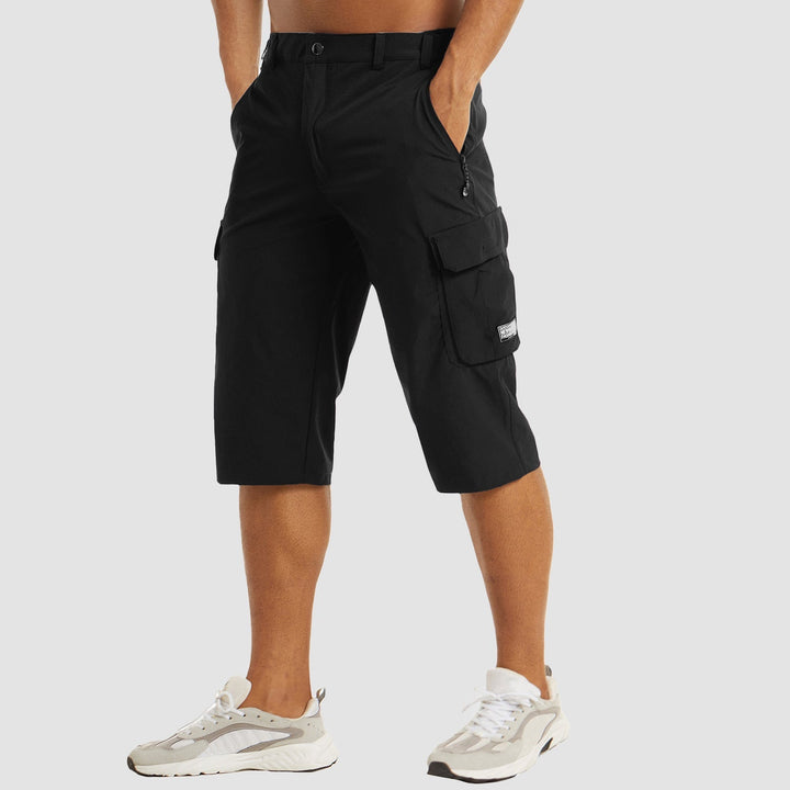 Terrain | Knee Length Multi Pocket Cargo Mens Shorts