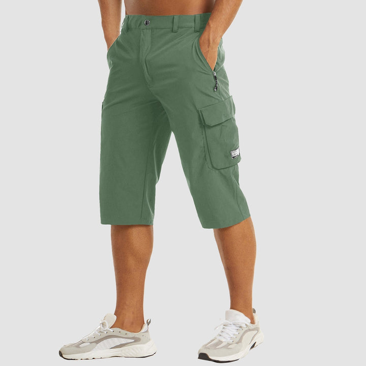 Terrain | Knee Length Multi Pocket Cargo Mens Shorts
