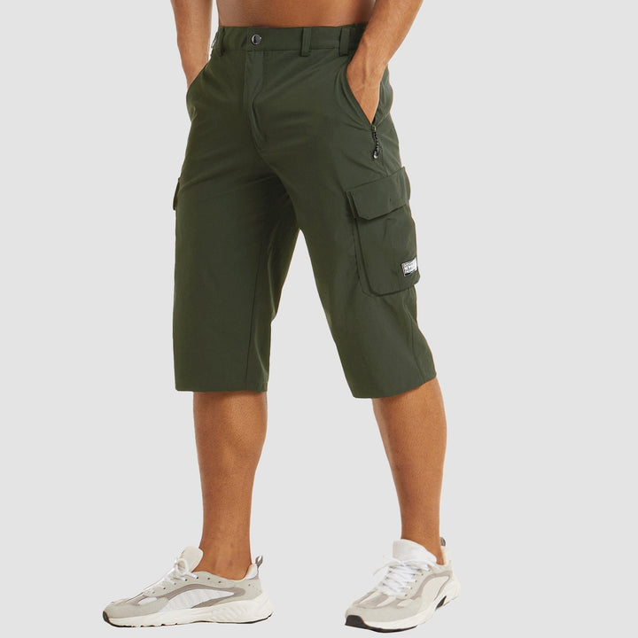 Terrain | Knee Length Multi Pocket Cargo Mens Shorts