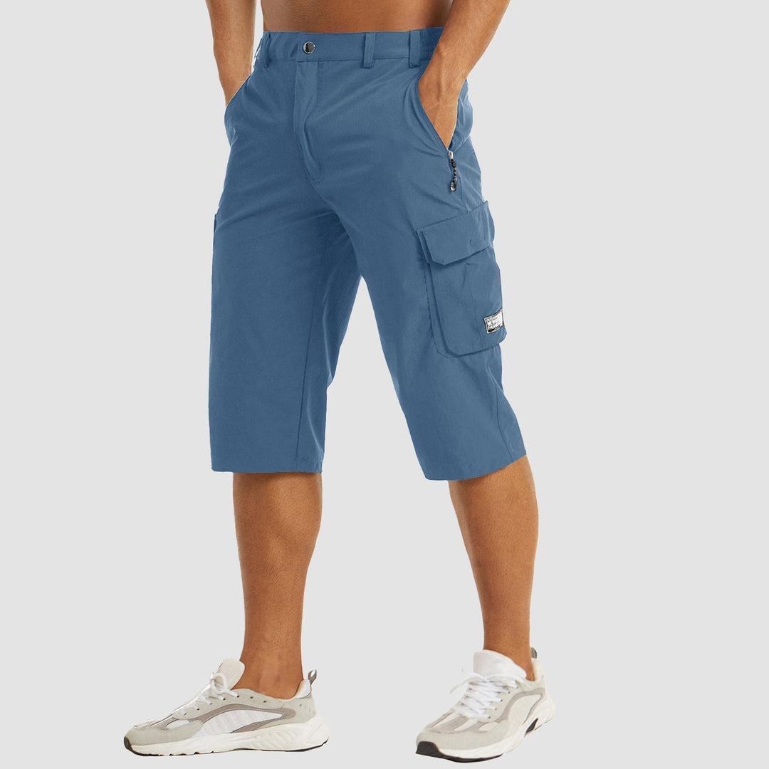 Terrain | Knee Length Multi Pocket Cargo Mens Shorts