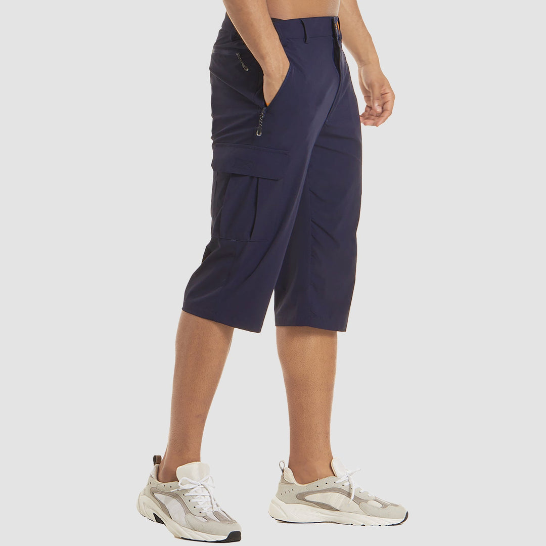 Terrain | Knee Length Multi Pocket Cargo Mens Shorts