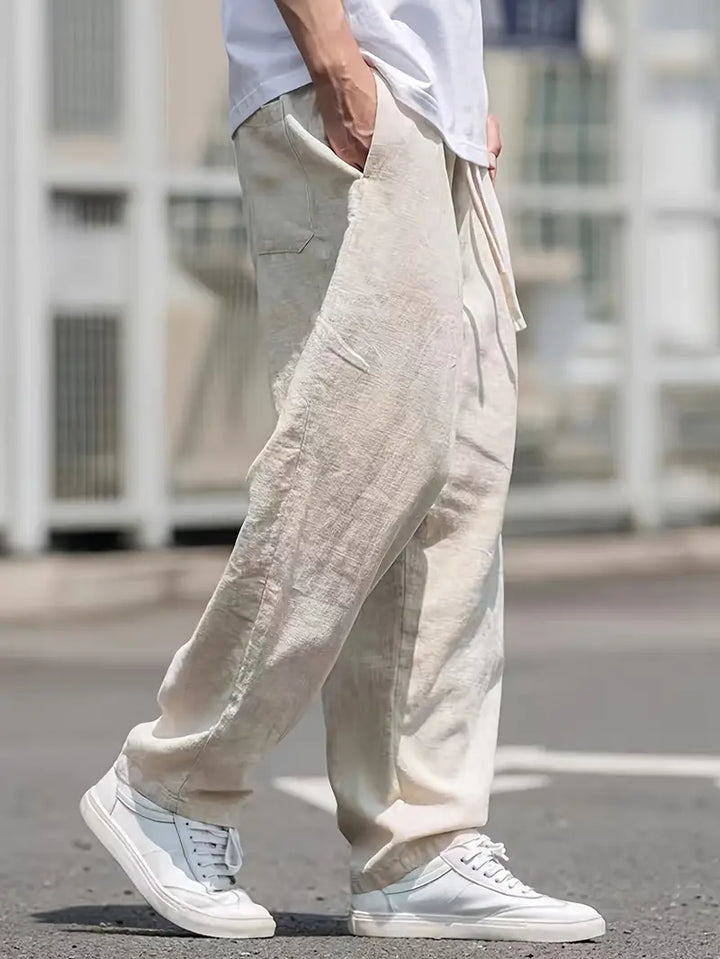 Callum | Men's Wide Leg Linen Pants
