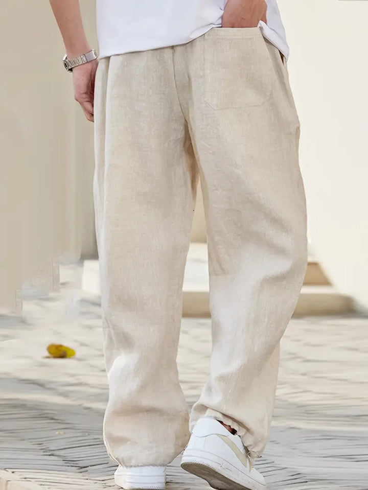 Callum | Men's Wide Leg Linen Pants