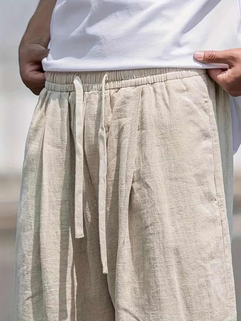 Callum | Men's Wide Leg Linen Pants