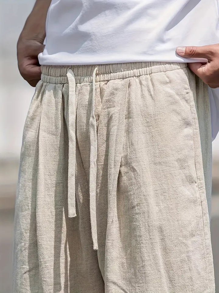 Callum | Men's Wide Leg Linen Pants