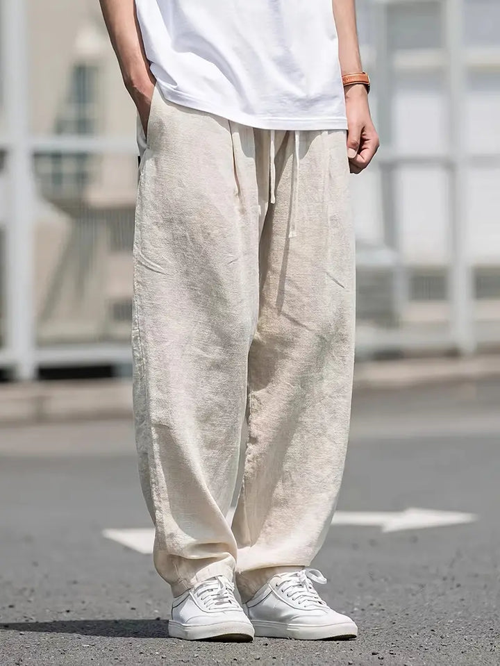 Callum | Men's Wide Leg Linen Pants