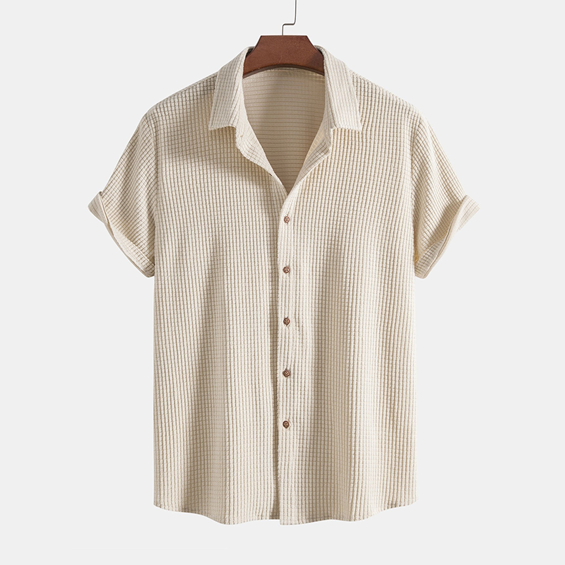 Corsica | Men's Textured Shirt Shorts Co-ord Set