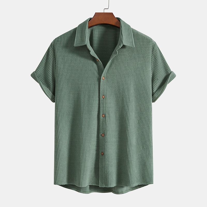 Corsica | Men's Textured Shirt Shorts Co-ord Set