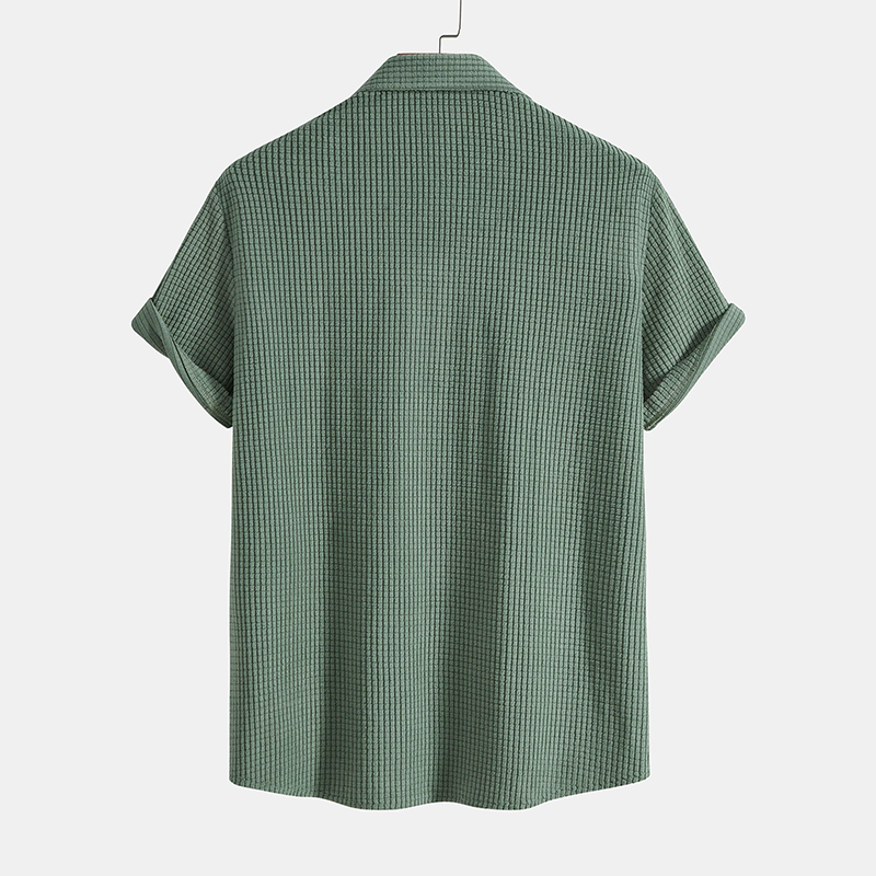 Corsica | Men's Textured Shirt Shorts Co-ord Set