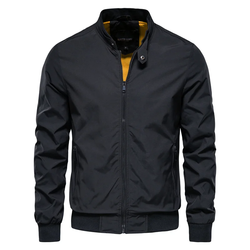 Hunter | Stand Collar Zip-Front Men's Bomber Jacket