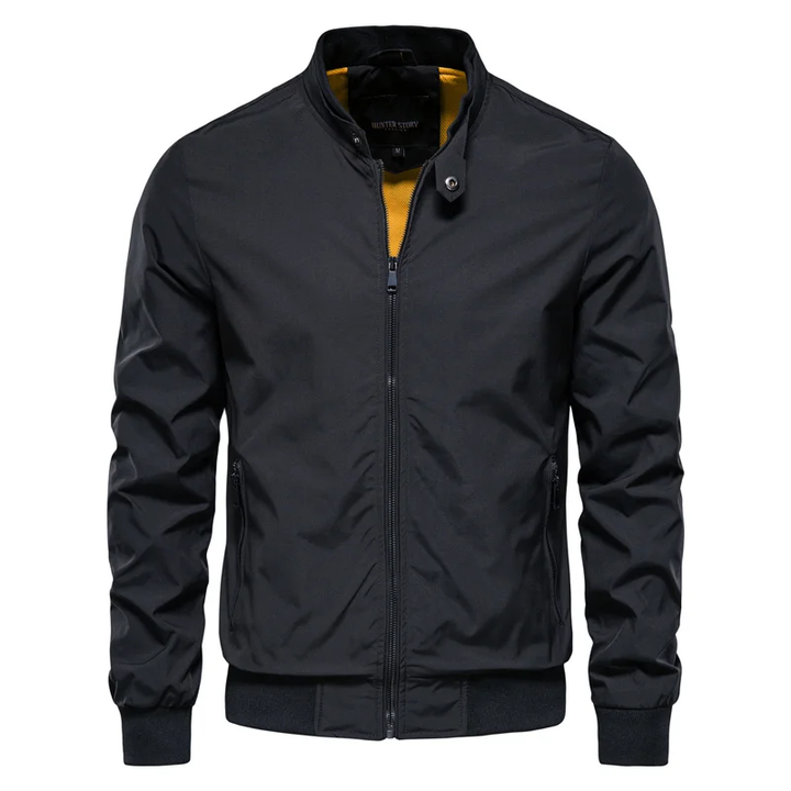 Hunter | Stand Collar Zip-Front Men's Bomber Jacket
