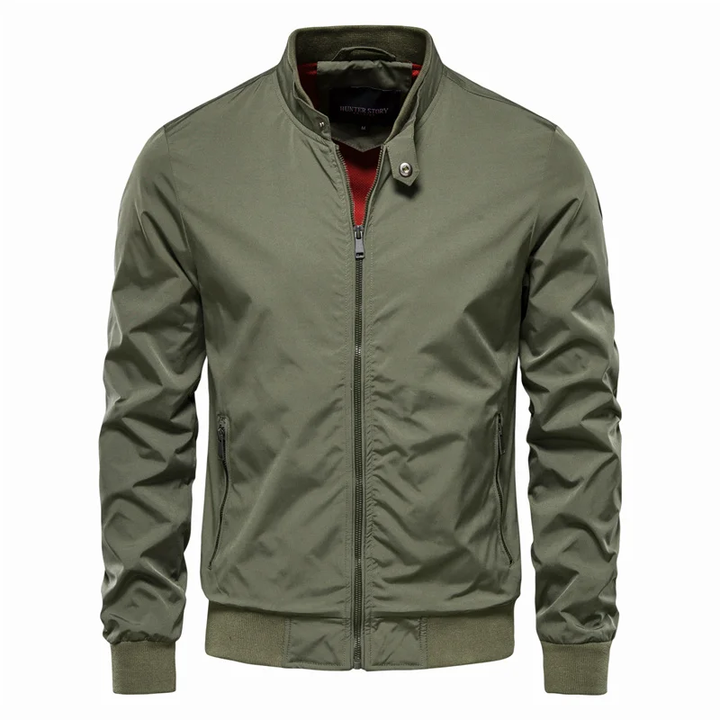 Hunter | Stand Collar Zip-Front Men's Bomber Jacket