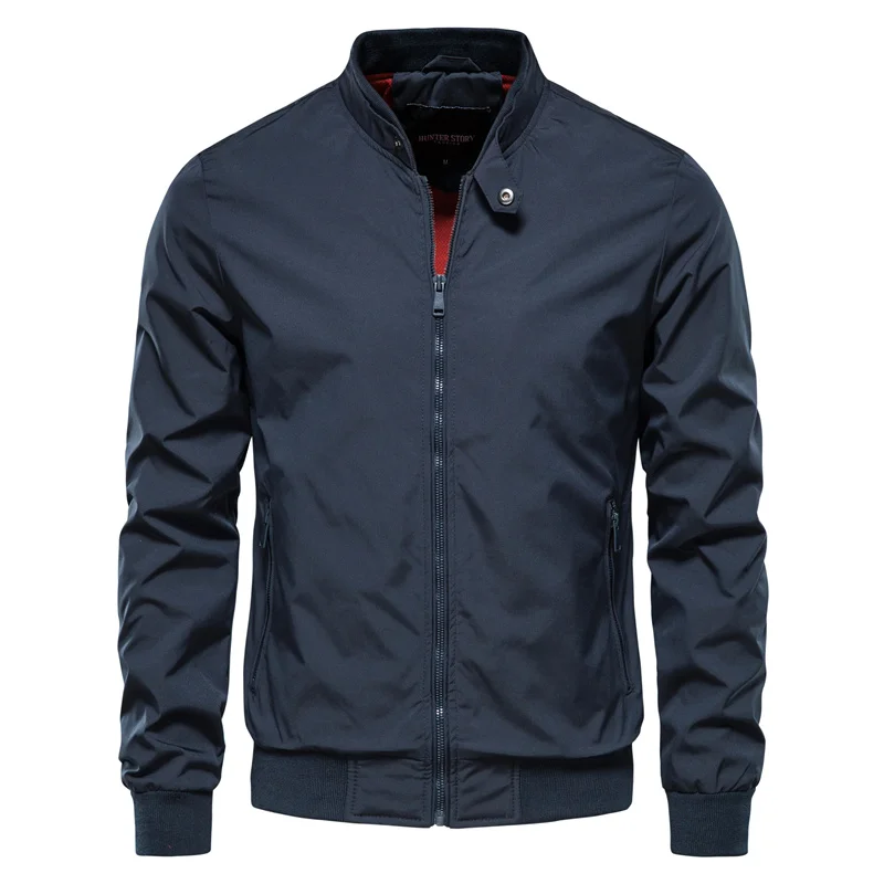 Hunter | Stand Collar Zip-Front Men's Bomber Jacket