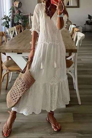 Camille | Women's Wildflower Print Boho Floral Summer Dress