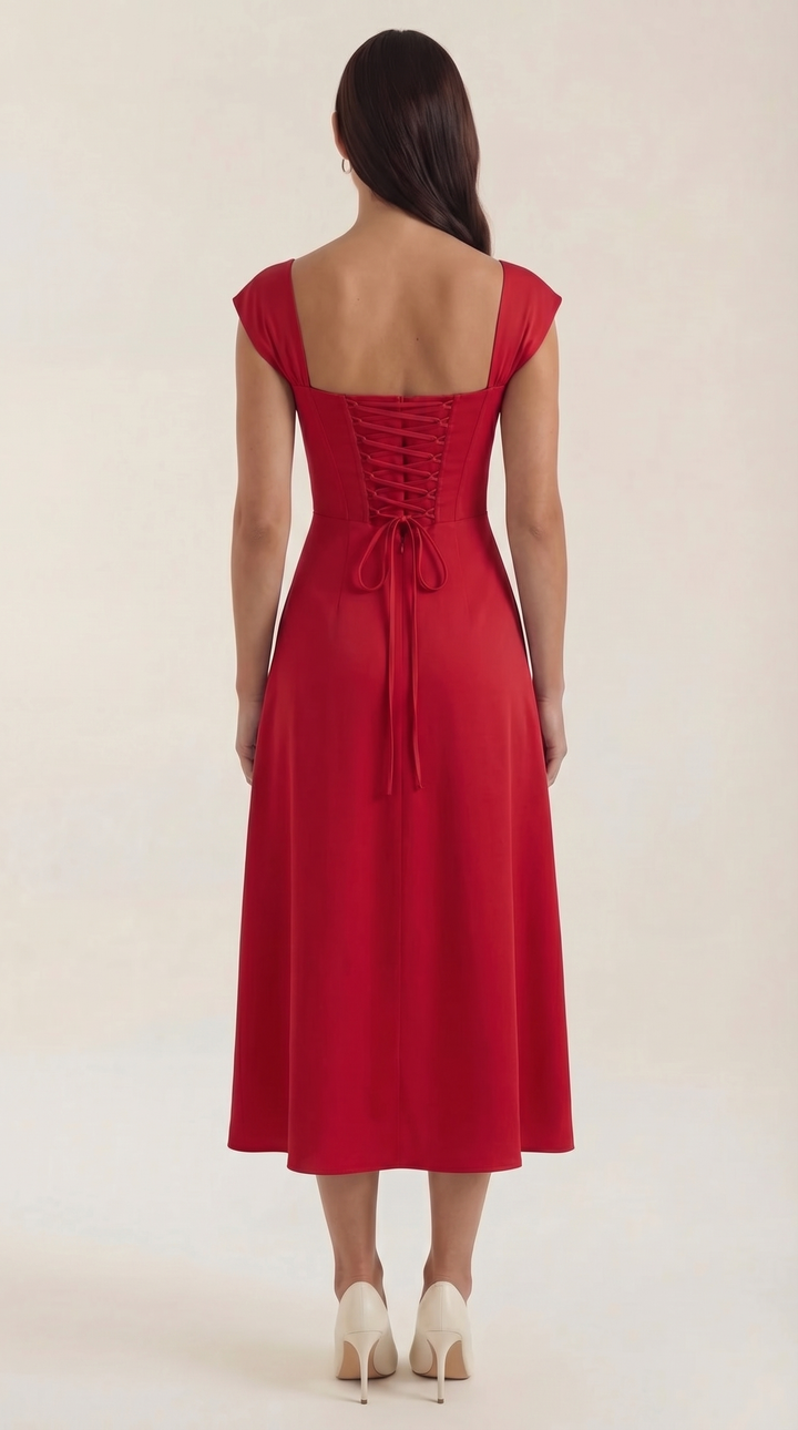 Dahlia | Women's Corset Bodice Boho Floral Summer Dress