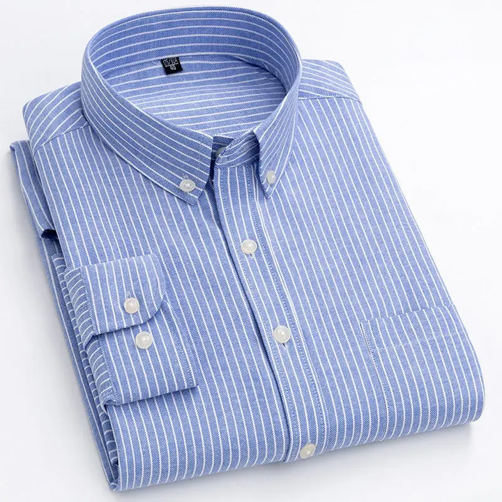 Lucas | Striped Oxford Button-Down Shirt