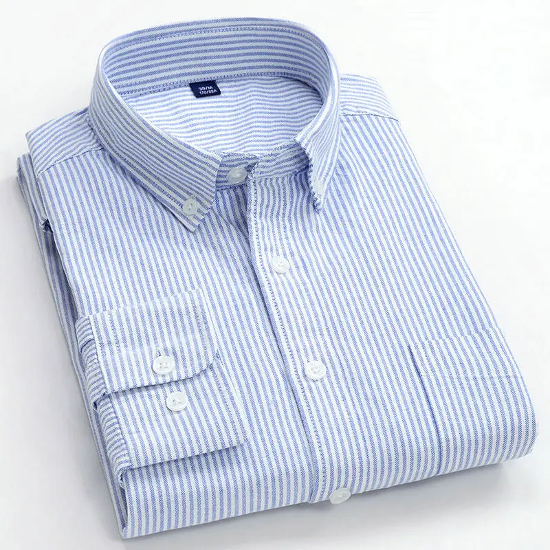 Lucas | Striped Oxford Button-Down Shirt