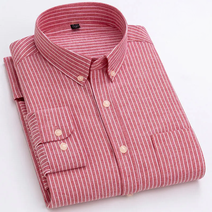 Lucas | Striped Oxford Button-Down Shirt