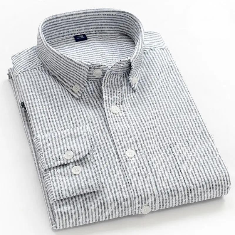 Lucas | Striped Oxford Button-Down Shirt