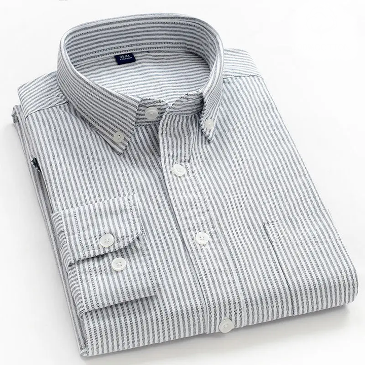 Lucas | Striped Oxford Button-Down Shirt