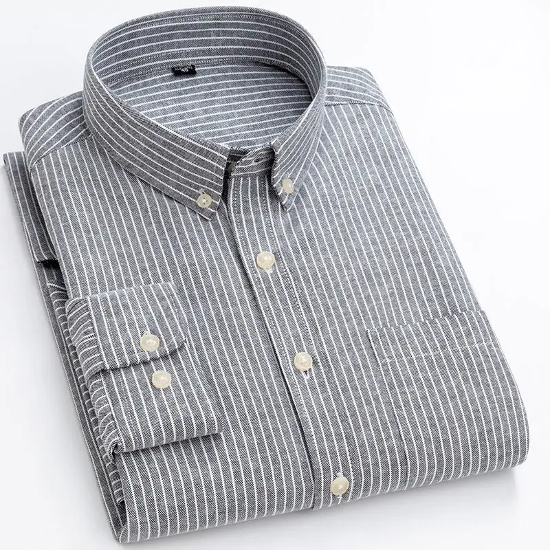 Lucas | Striped Oxford Button-Down Shirt