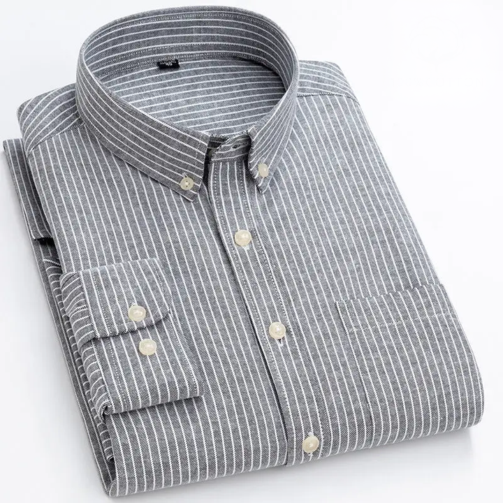 Lucas | Striped Oxford Button-Down Shirt