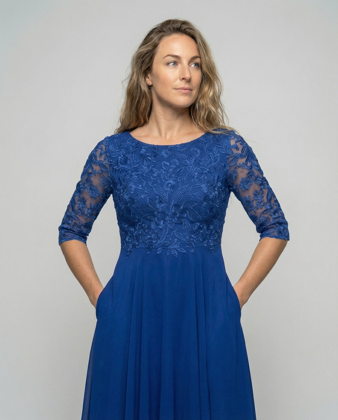 Serena | Lace Bodice Wedding Guest Dress