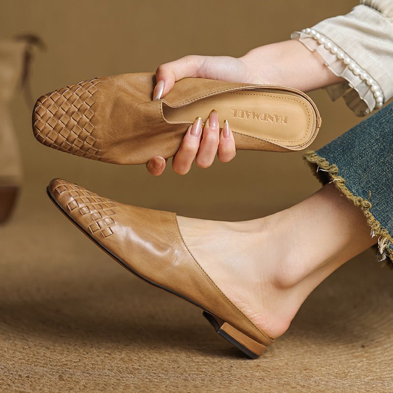 Tessera | Woven Leather Orthopedic Flats for Women