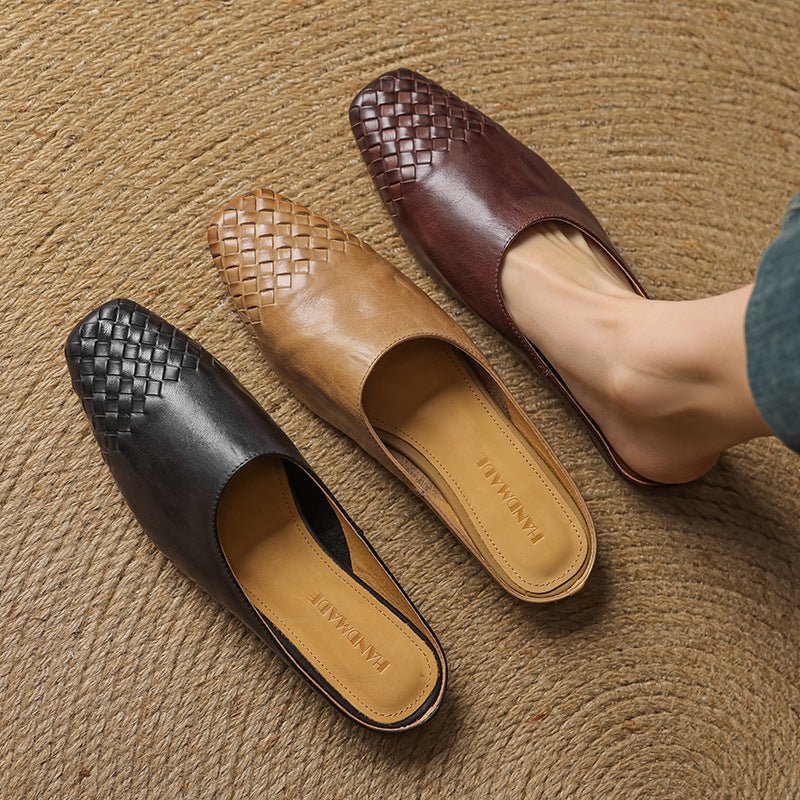 Tessera | Woven Leather Orthopedic Flats for Women